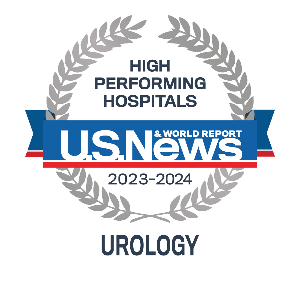 US News and World Report High Performing Urology specialty logo